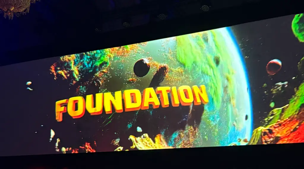 Foundation with a picture of a planet